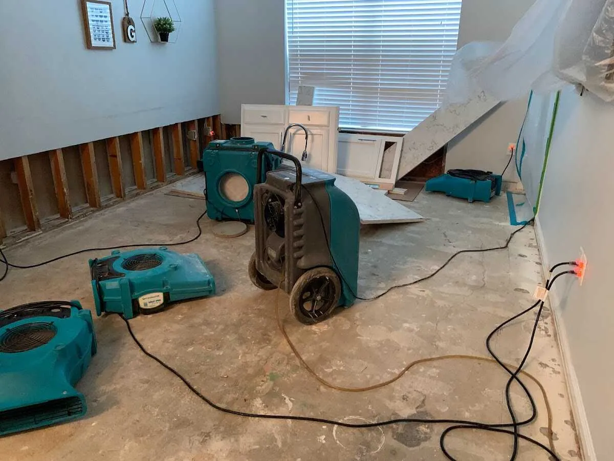 Dehumidifier in flood-cut room for Water Extraction & Removal in Tichigan